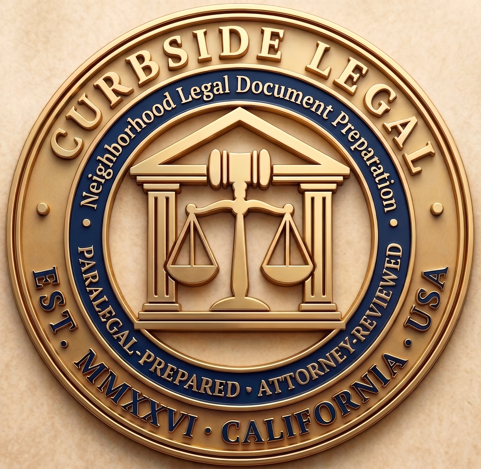 Curbside Legal seal logo