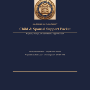 Child & Spousal Support Packet