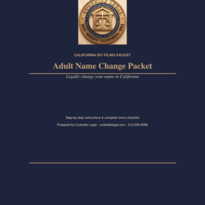 Adult Name Change Packet