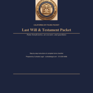 Last Will & Testament Packet
